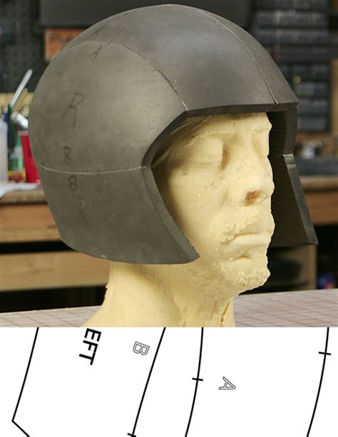 This armor is available only in kit form. . Helmet template eva foam